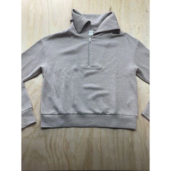 Varley Women’s Sweatshirt Hoodie M Light Purple Yates 1/2 Zip Sweat Double soft - Picture 1 of 9